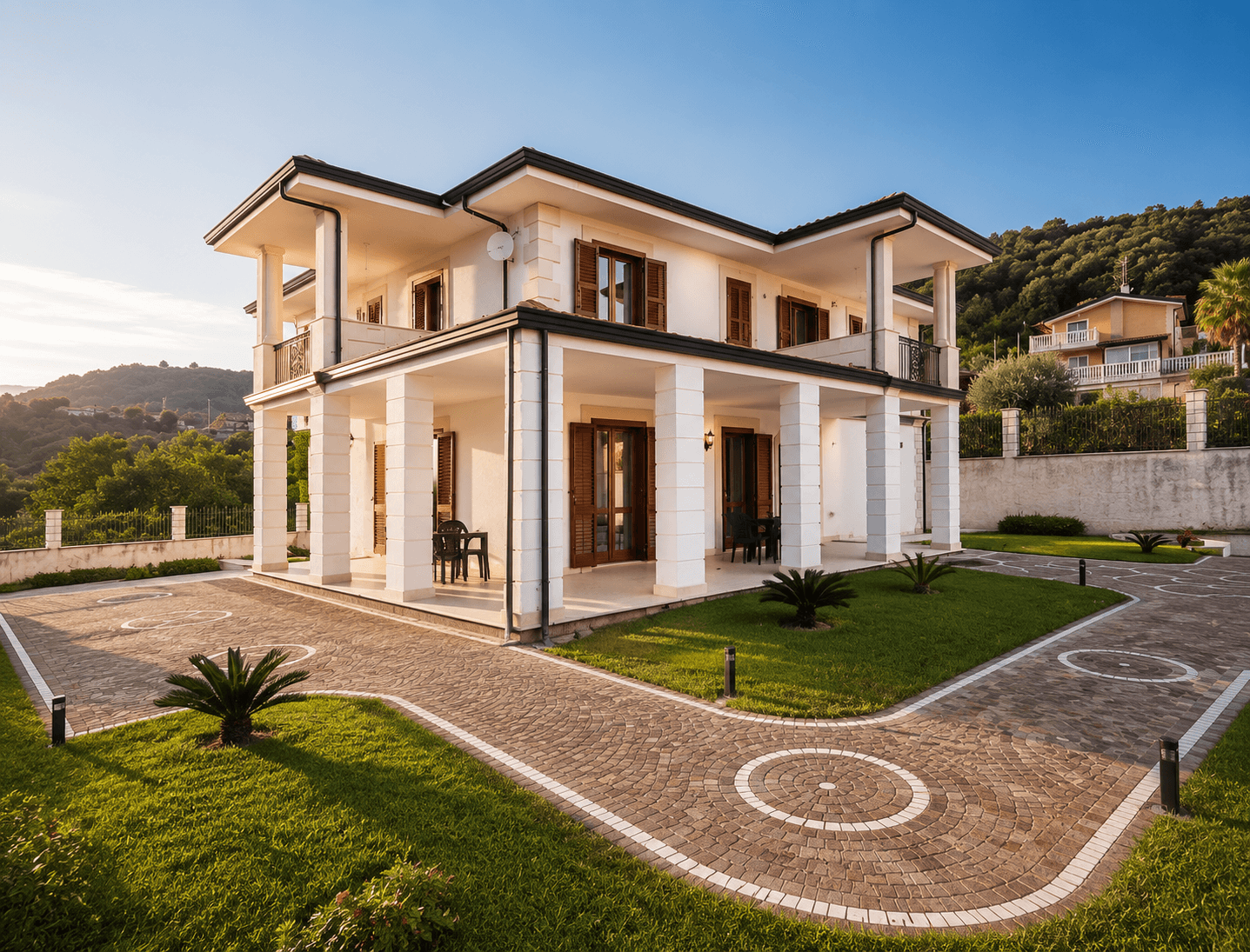 Villa indipendente con porticato, giardino e ampi spazi esterni